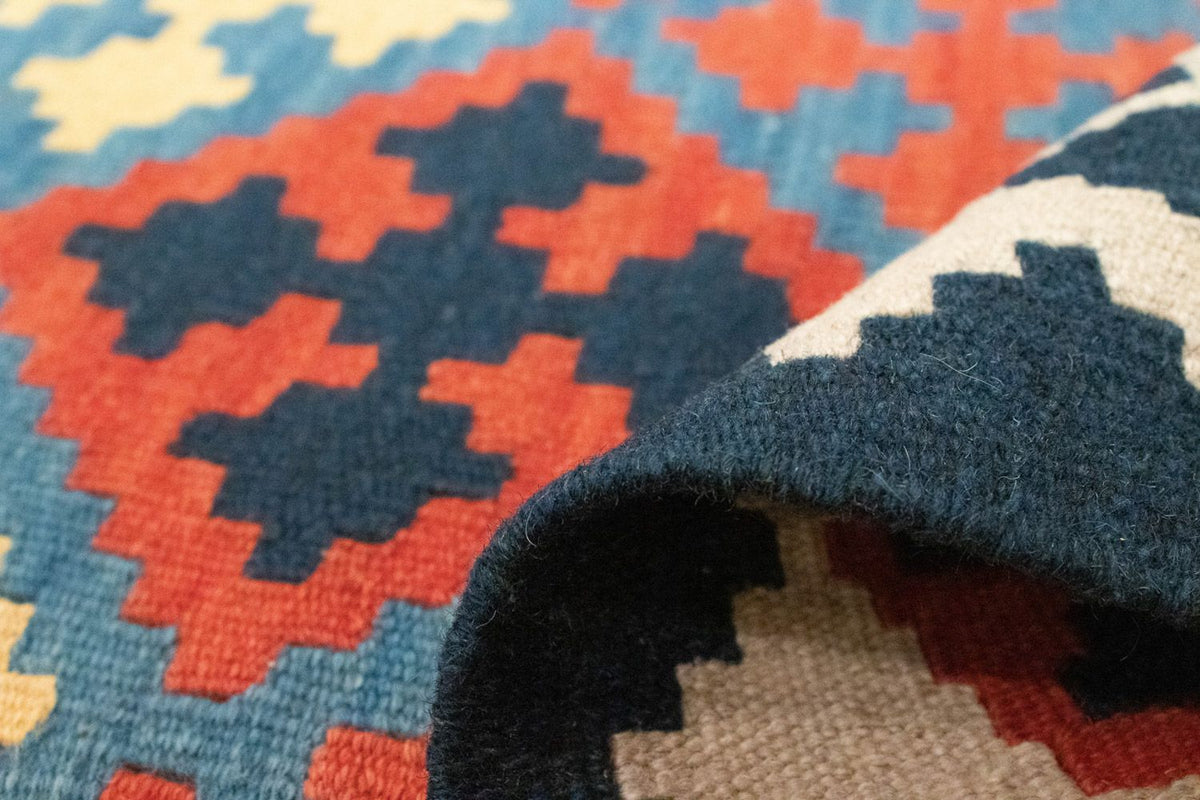 Dywan Kelim - Orientalny - 180 x 120 cm - pomarańczowy