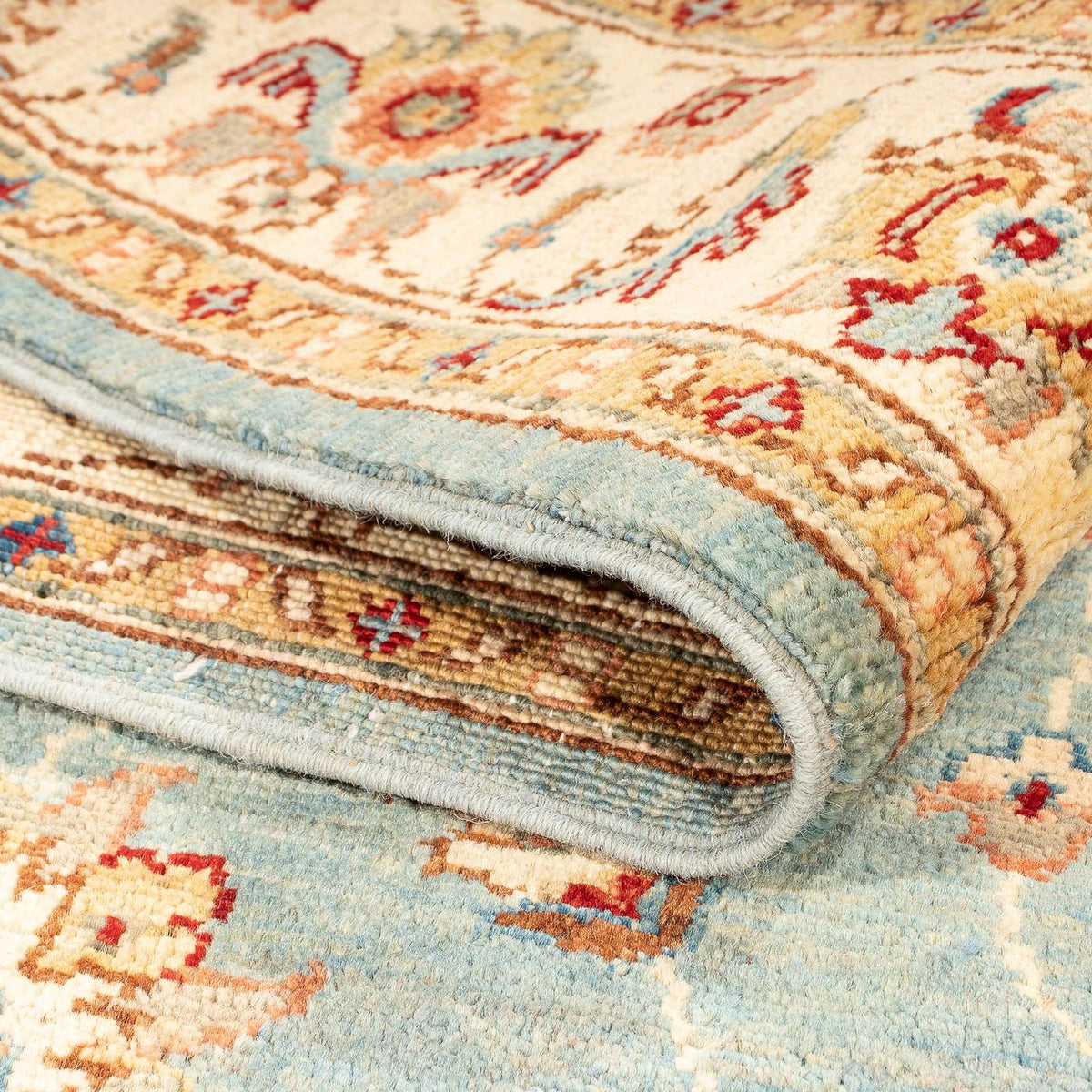 Dywan Zieglera - 161 x 103 cm - jasnoniebieski