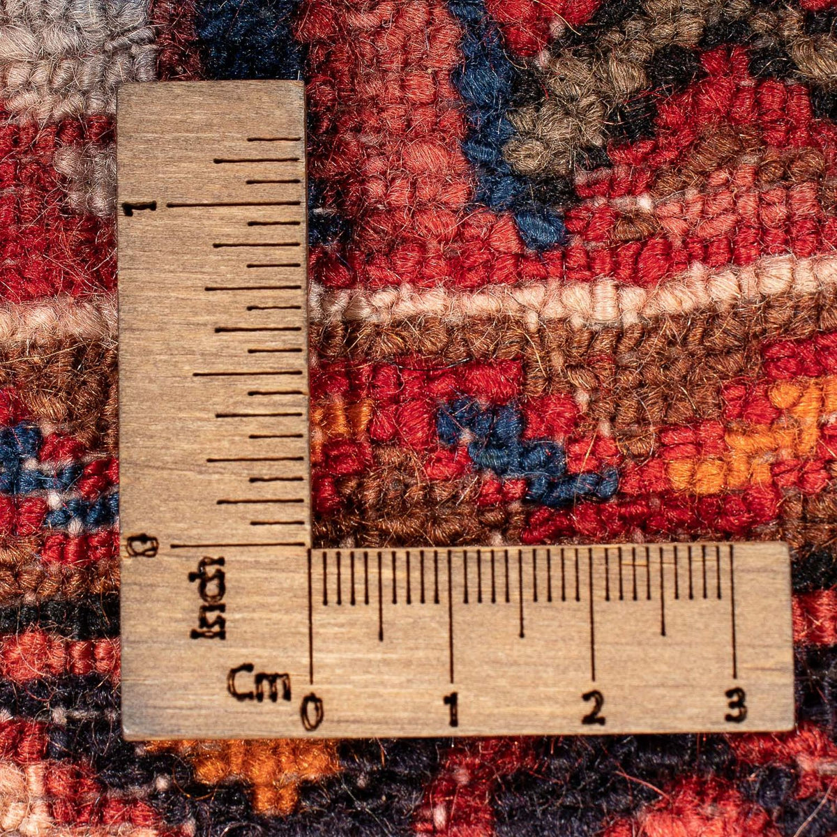 Perski dywan - Nomadyczny - 98 x 64 cm - ciemna czerwień