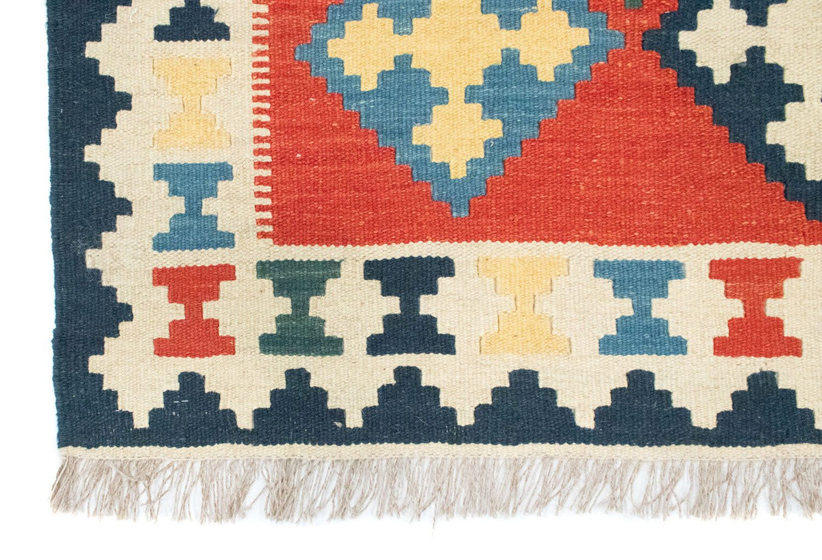 Dywan Kelim - Orientalny - 176 x 125 cm - pomarańczowy