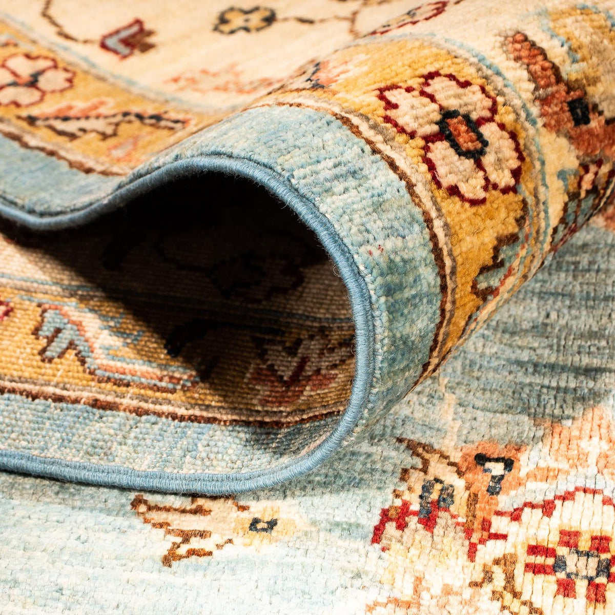 Dywan Zieglera - 301 x 208 cm - jasnoniebieski