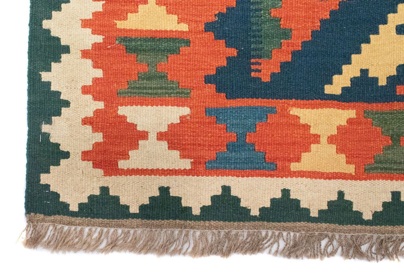 Dywan Kelim - Orientalny - 182 x 130 cm - pomarańczowy