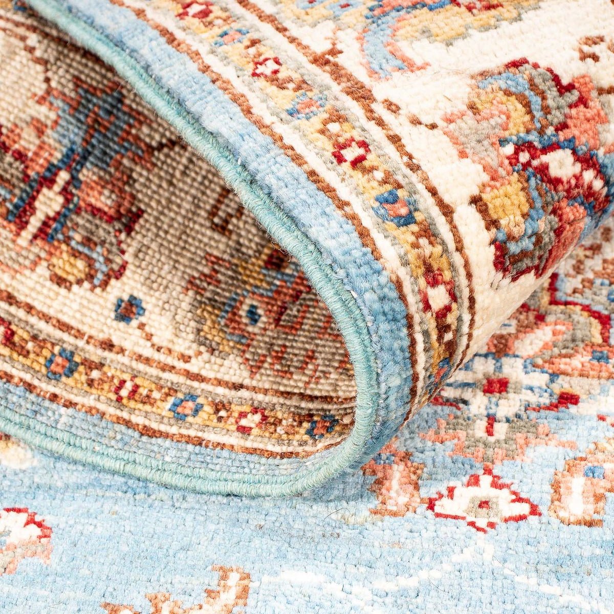 Dywan Zieglera - 122 x 86 cm - jasnoniebieski