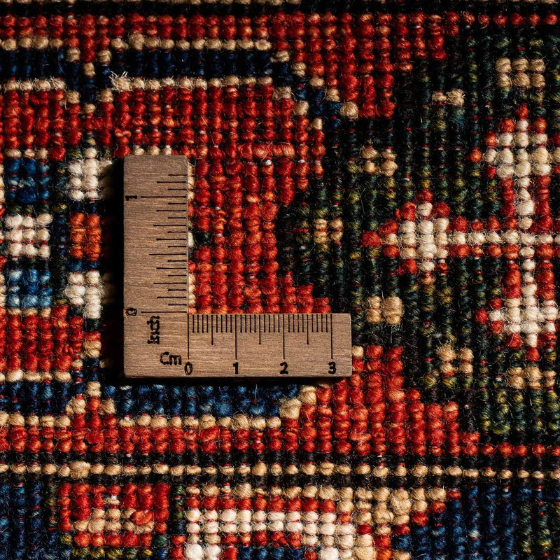 Dywan afgański - 200 x 152 cm - ciemnoniebieski