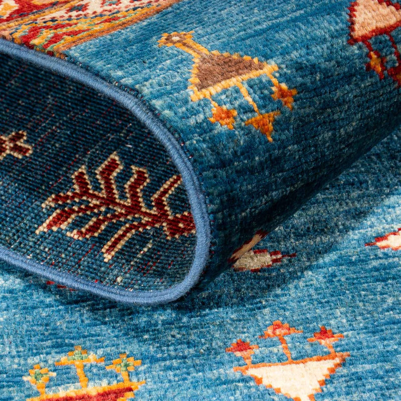 Biegacz Dywan Ziegler - Shal - 210 x 76 cm - ciemnoniebieski