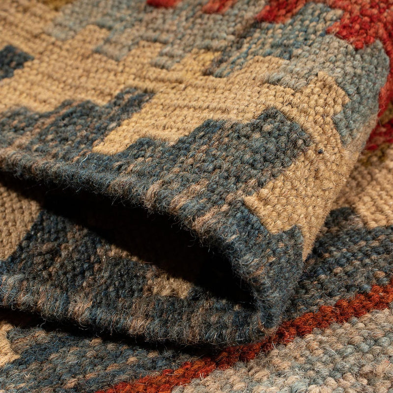 Dywan Kelim - Orientalny - 90 x 60 cm - wielokolorowy