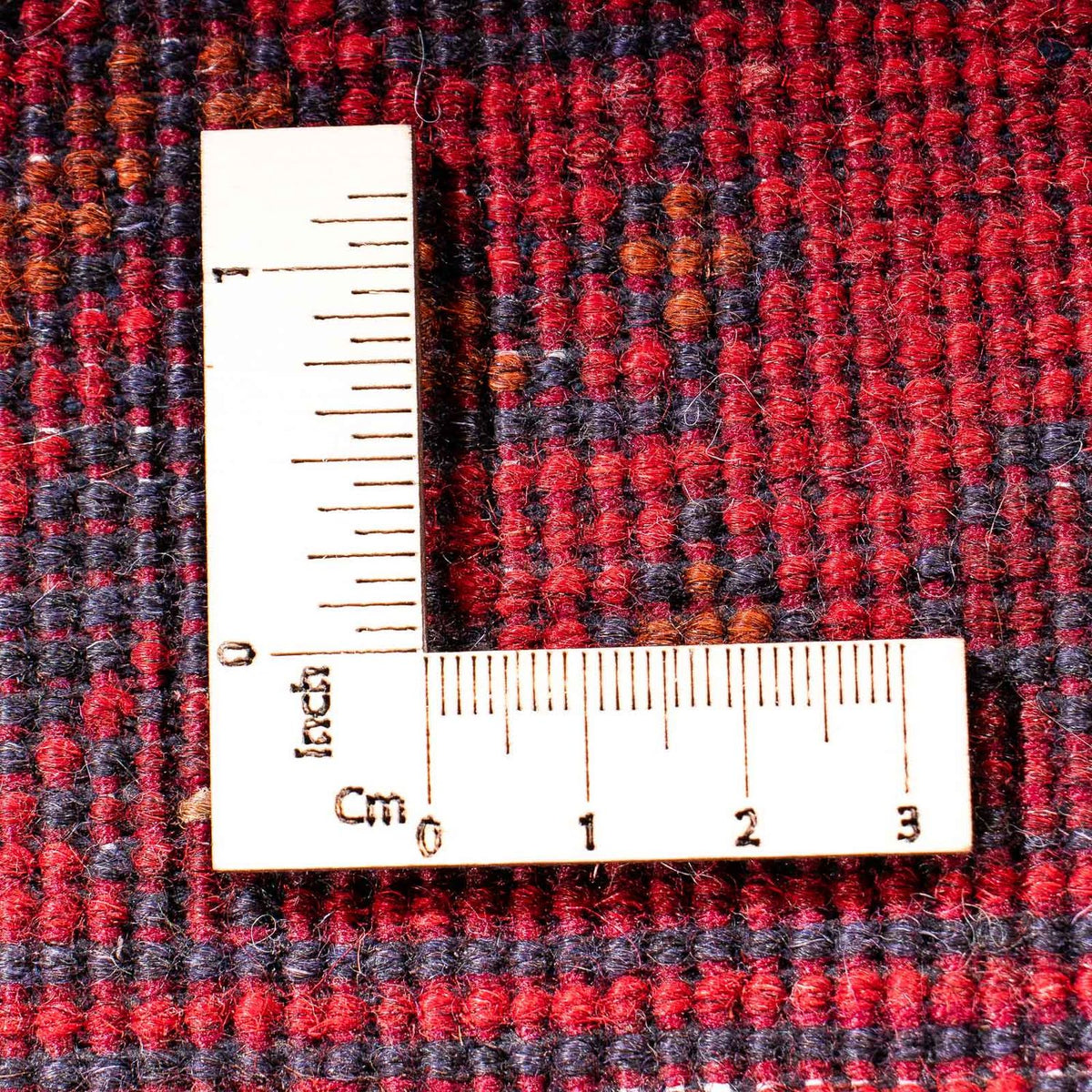 Biegacz Afgański dywan - Kunduz - 299 x 82 cm - ciemna czerwień