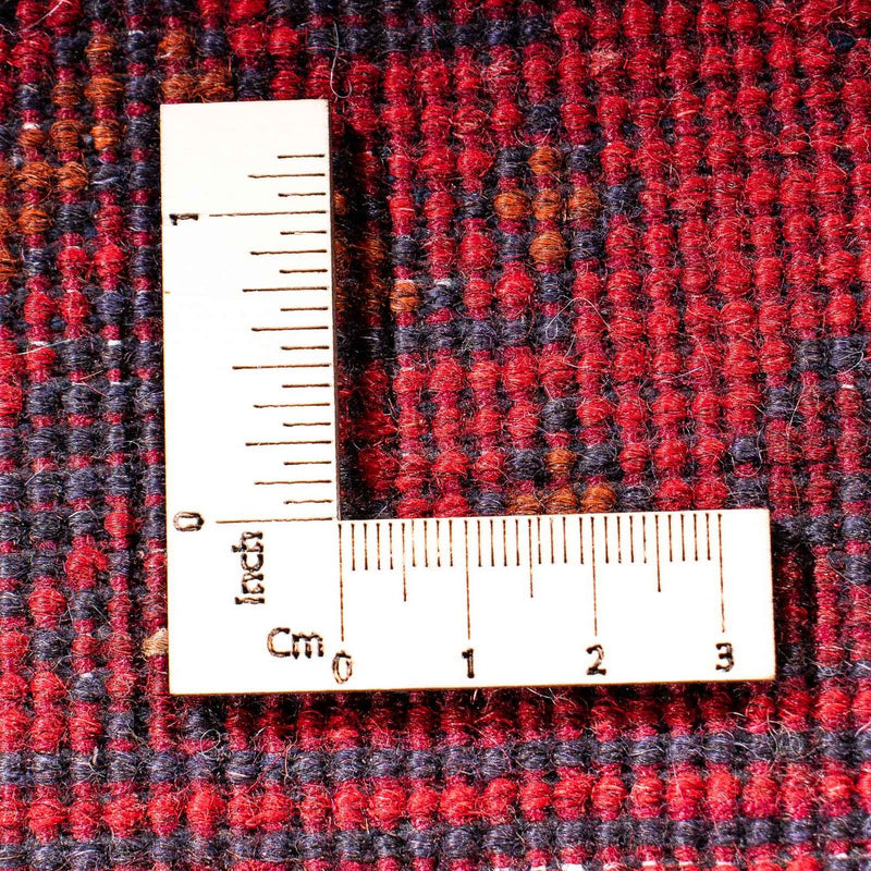 Biegacz Afgański dywan - Kunduz - 299 x 82 cm - ciemna czerwień