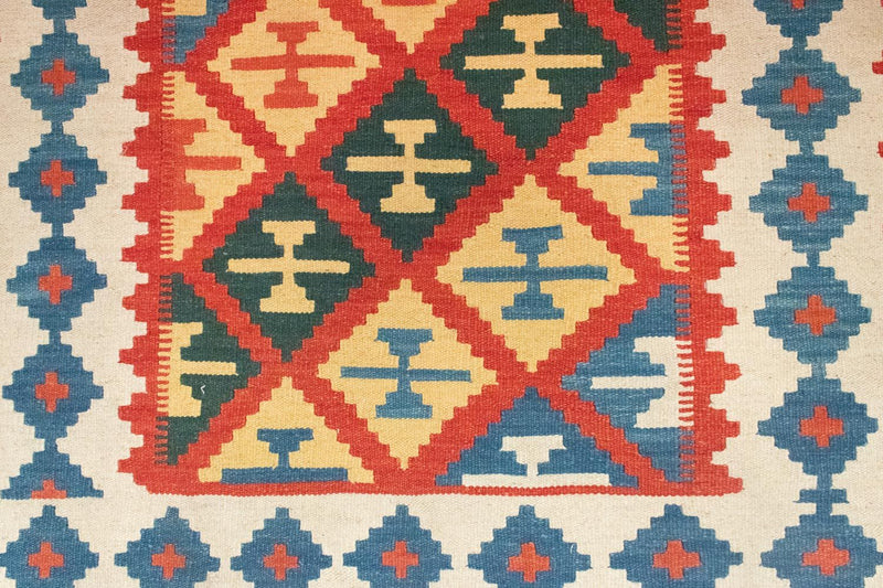 Dywan Kelim - Orientalny - 190 x 120 cm - pomarańczowy