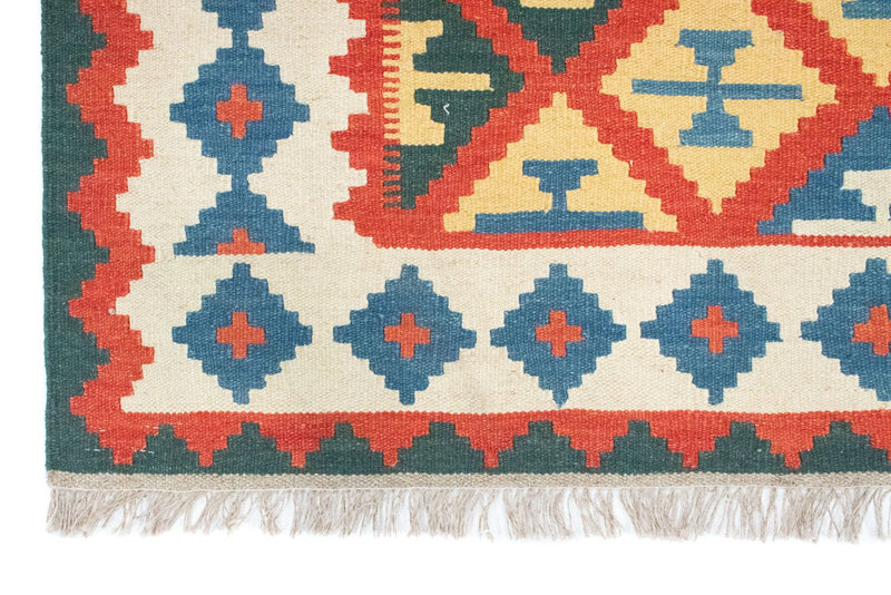 Dywan Kelim - Orientalny - 190 x 120 cm - pomarańczowy