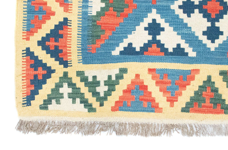 Dywan Kelim - Orientalny - 168 x 128 cm - niebieski