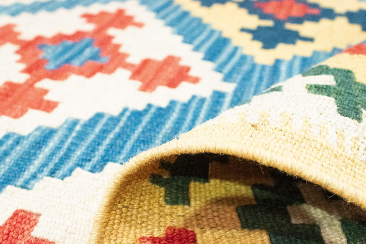 Dywan Kelim - Orientalny - 168 x 128 cm - niebieski