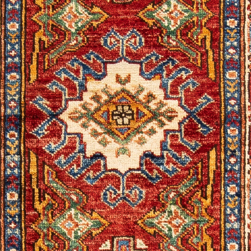 Biegacz Dywan Ziegler - Kazak - 178 x 60 cm - ciemna czerwień