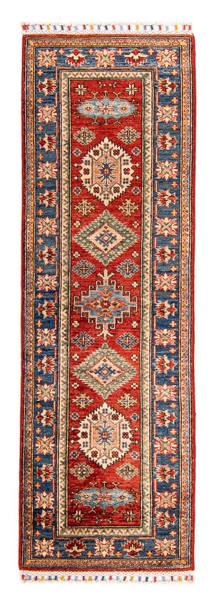 Biegacz Dywan Ziegler - Kazak - 173 x 56 cm - ciemna czerwień