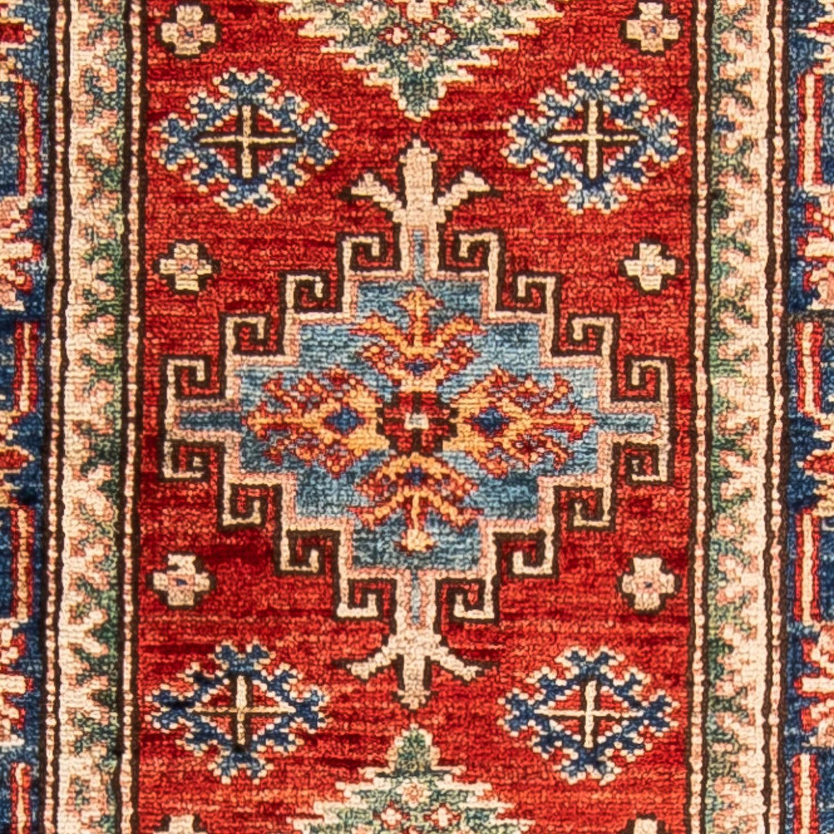 Biegacz Dywan Ziegler - Kazak - 173 x 56 cm - ciemna czerwień
