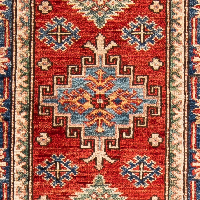 Biegacz Dywan Ziegler - Kazak - 173 x 56 cm - ciemna czerwień
