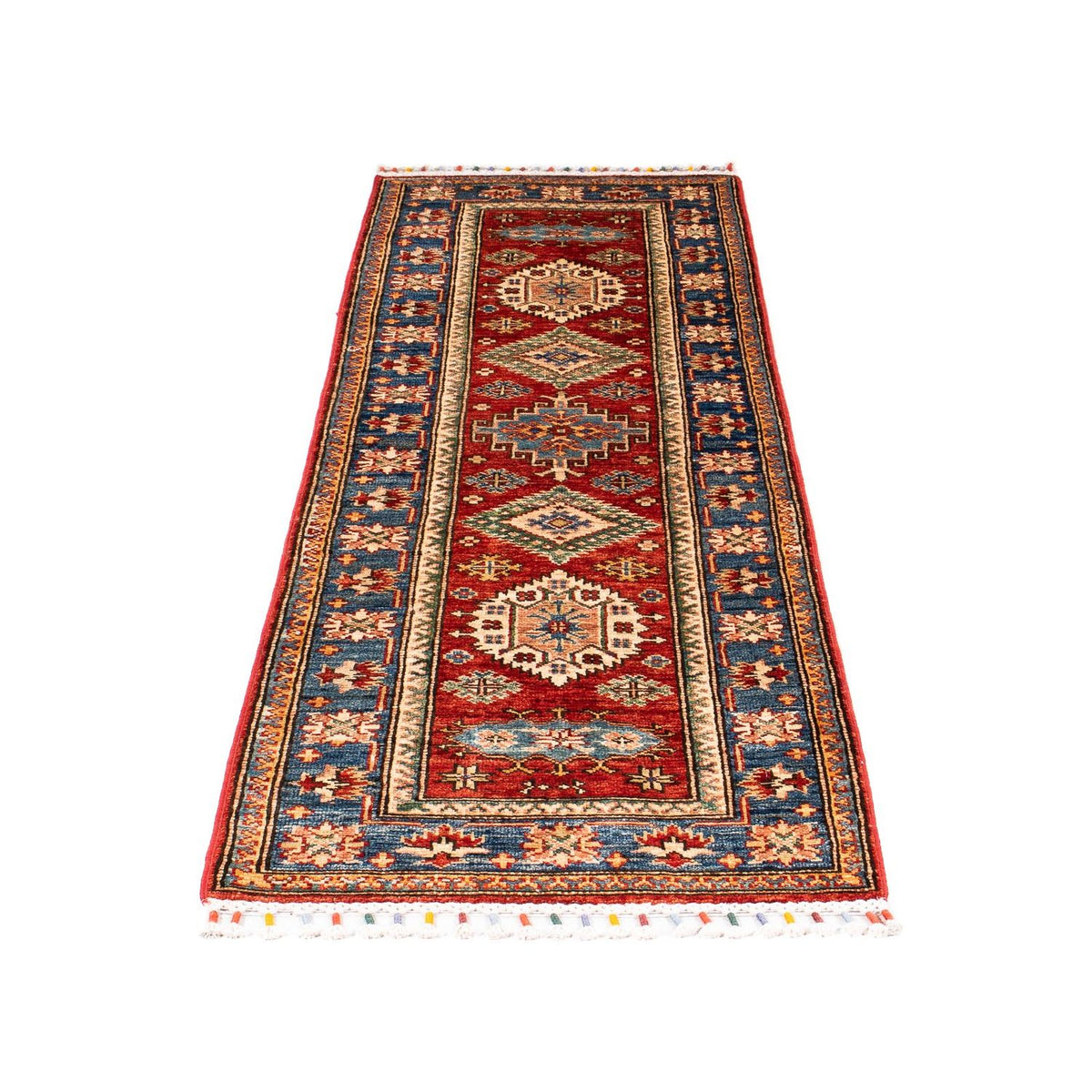 Biegacz Dywan Ziegler - Kazak - 173 x 56 cm - ciemna czerwień