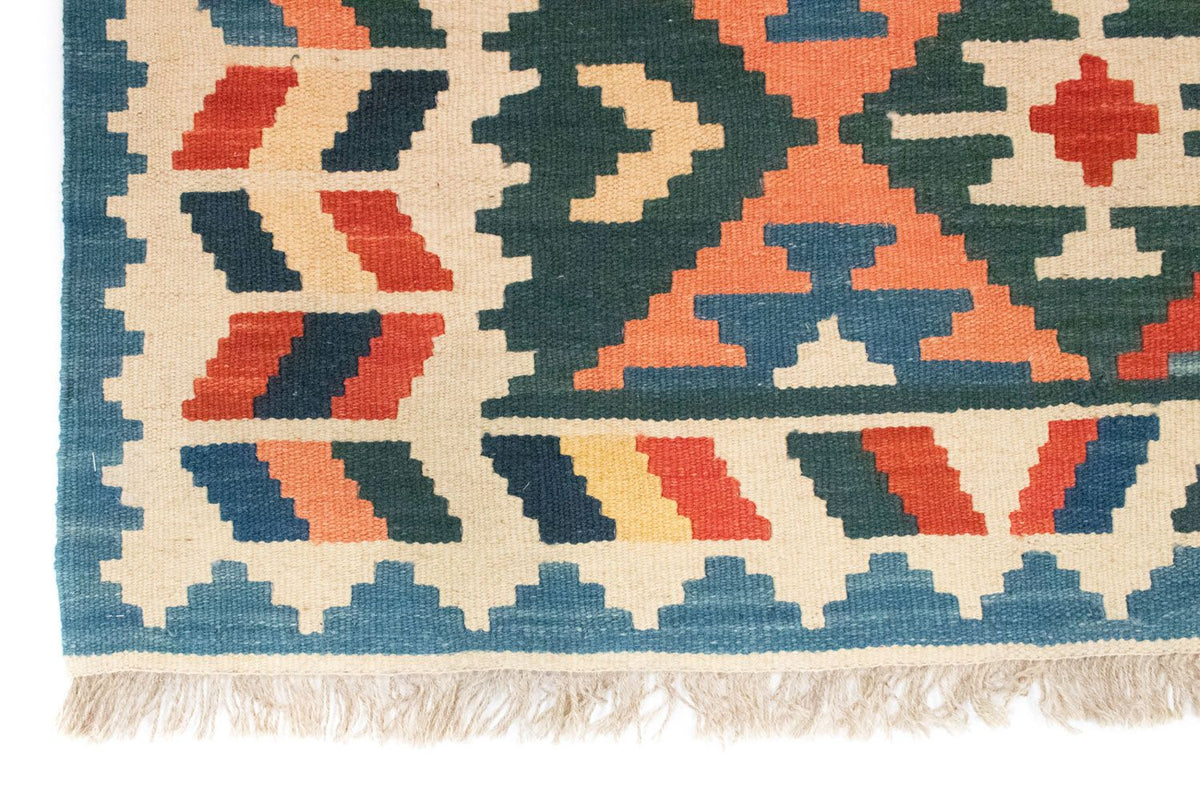 Dywan Kelim - Orientalny - 177 x 130 cm - niebieski