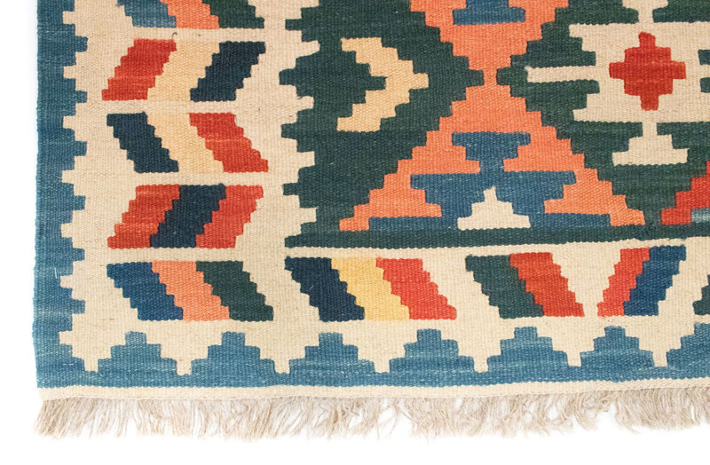 Dywan Kelim - Orientalny - 177 x 130 cm - niebieski