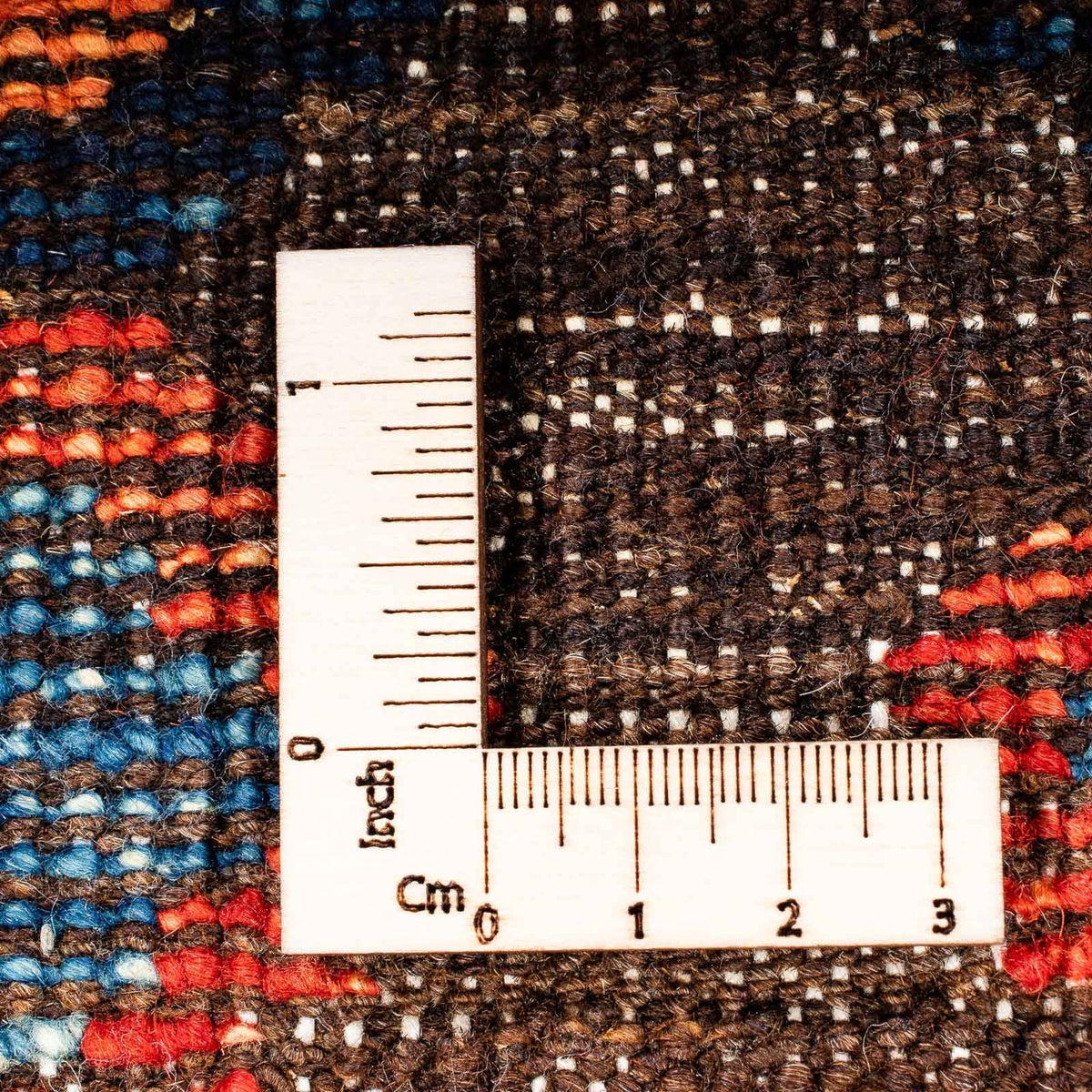 Dywan Kelim - Splash - 191 x 128 cm - brązowy