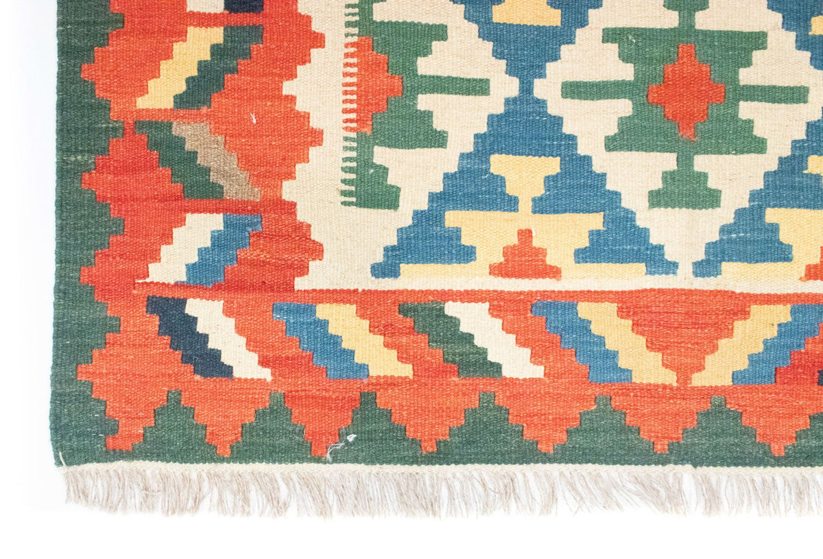 Dywan Kelim - Orientalny - 180 x 123 cm - pomarańczowy