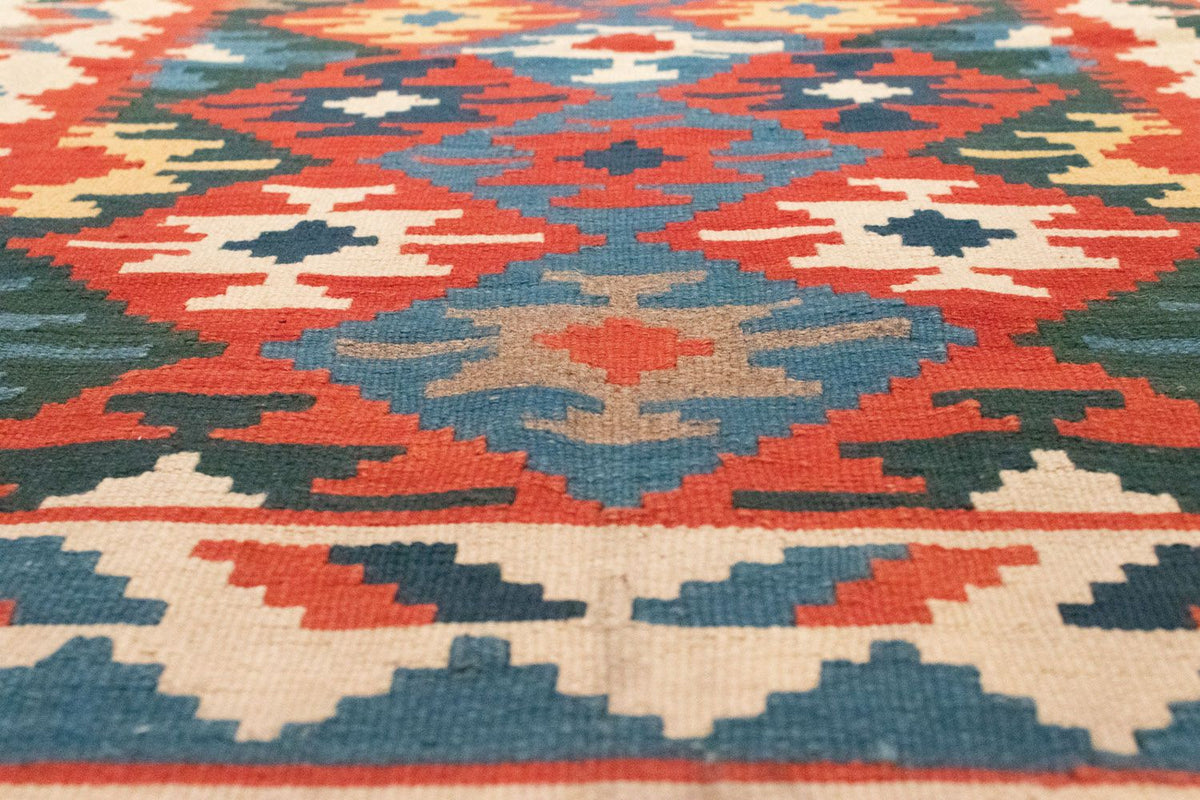 Dywan Kelim - Orientalny - 185 x 119 cm - pomarańczowy