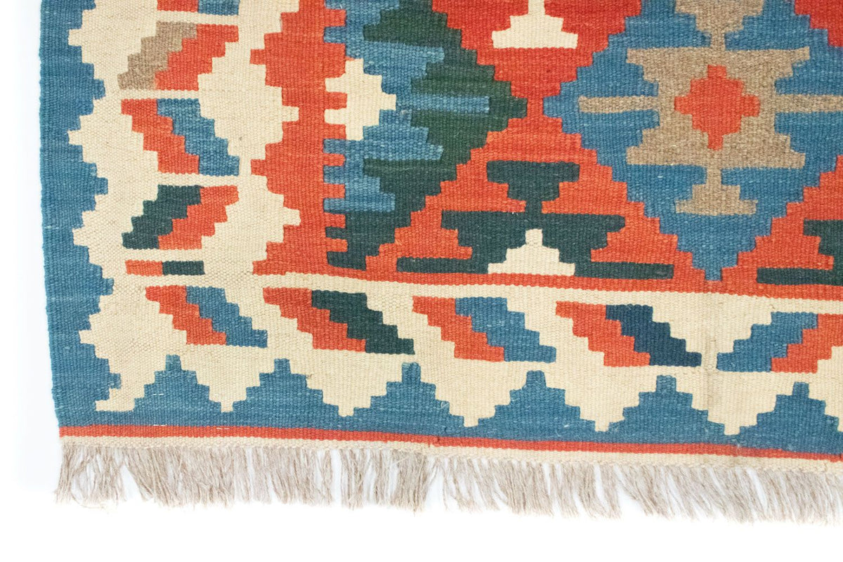 Dywan Kelim - Orientalny - 185 x 119 cm - pomarańczowy