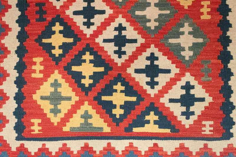 Dywan Kelim - Orientalny - 150 x 102 cm - czerwony