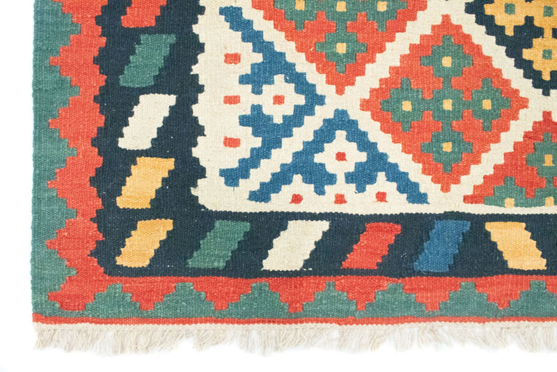 Dywan Kelim - Orientalny - 150 x 104 cm - pomarańczowy