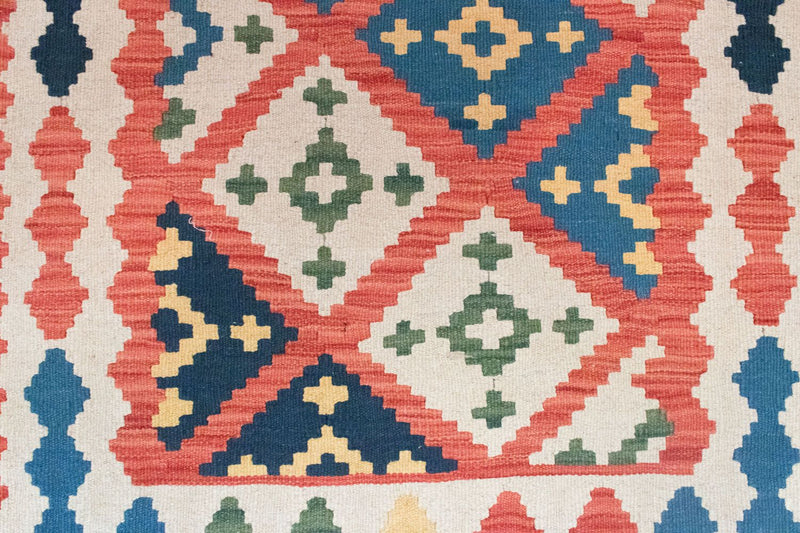 Dywan Kelim - Orientalny - 152 x 102 cm - pomarańczowy