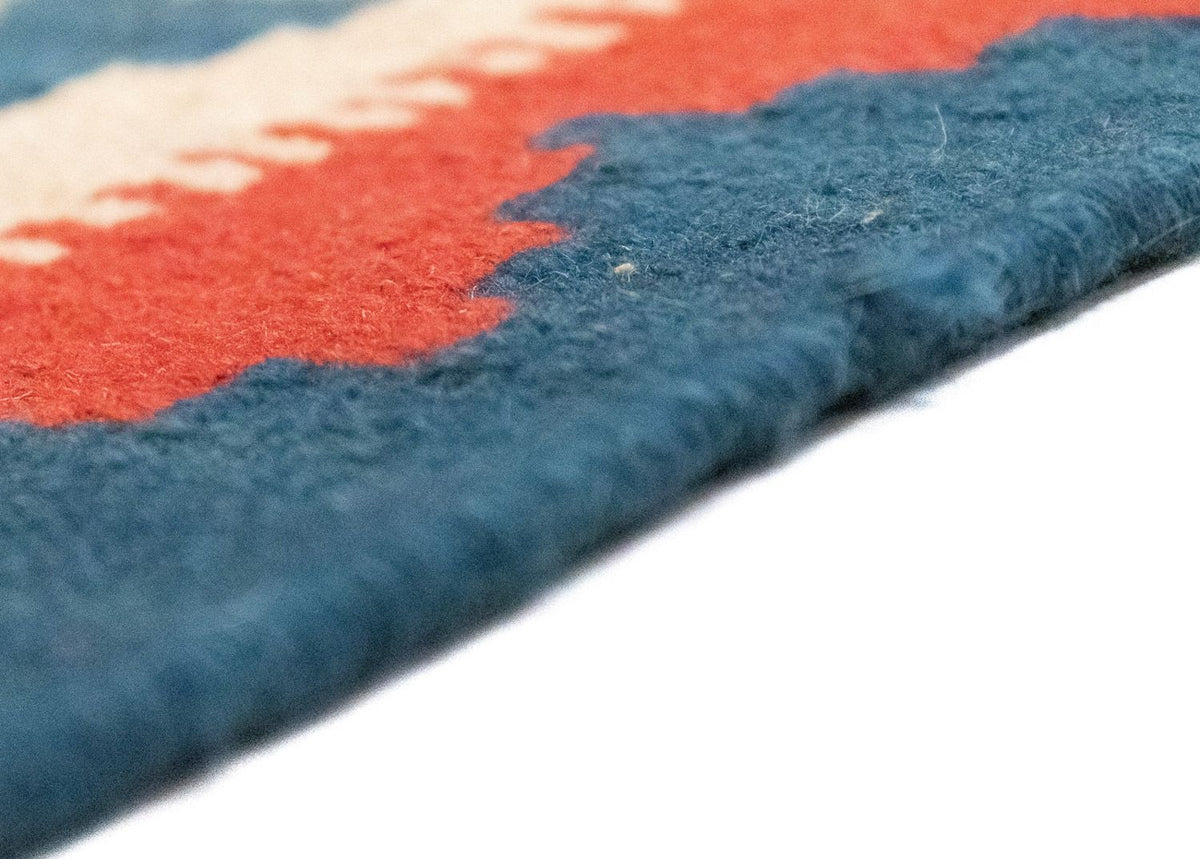 Dywan Kelim - Orientalny - 148 x 106 cm - pomarańczowy