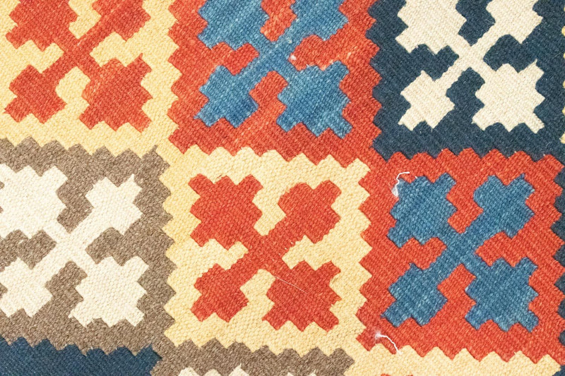 Dywan Kelim - Orientalny - 144 x 110 cm - niebieski