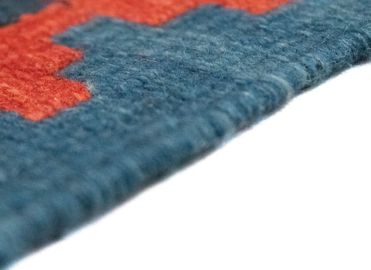 Dywan Kelim - Orientalny - 144 x 110 cm - niebieski