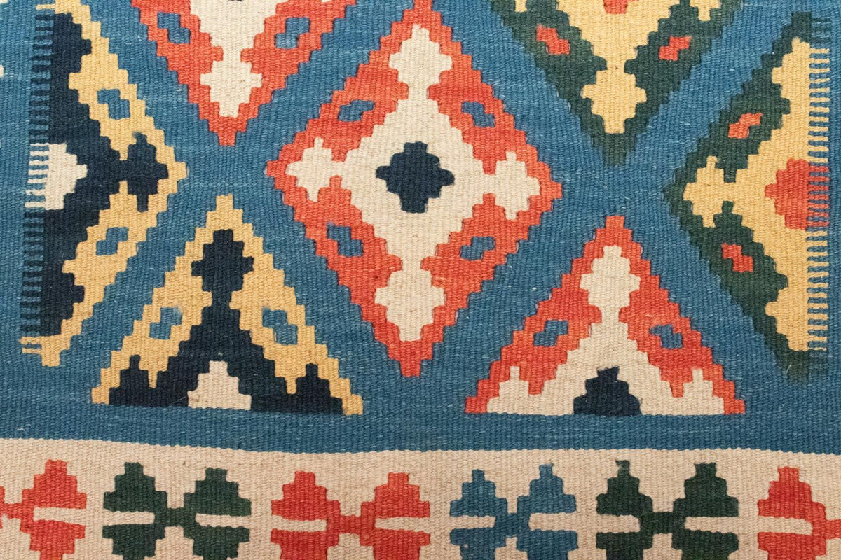 Dywan Kelim - Orientalny - 153 x 100 cm - niebieski