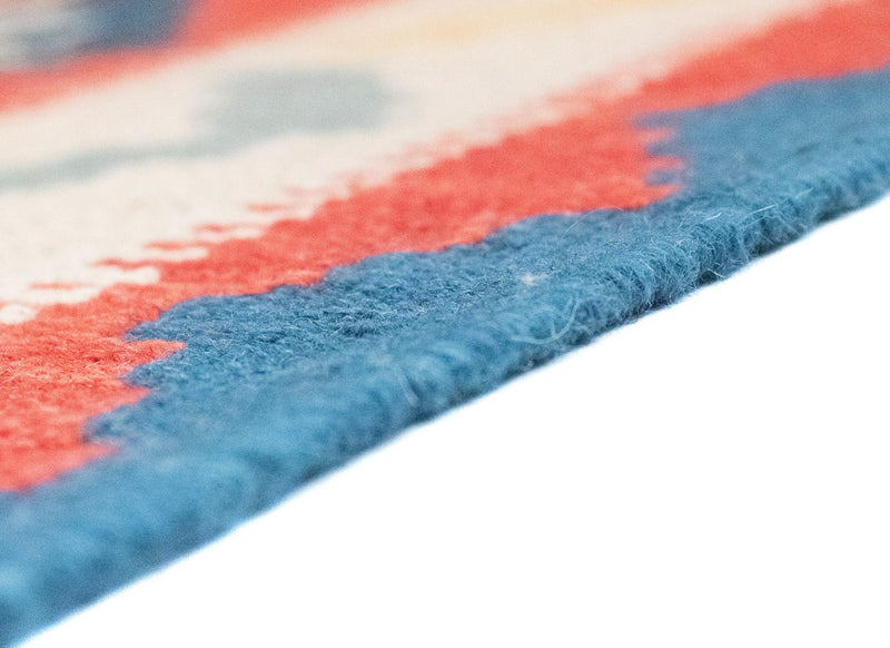 Dywan Kelim - Orientalny - 147 x 100 cm - pomarańczowy