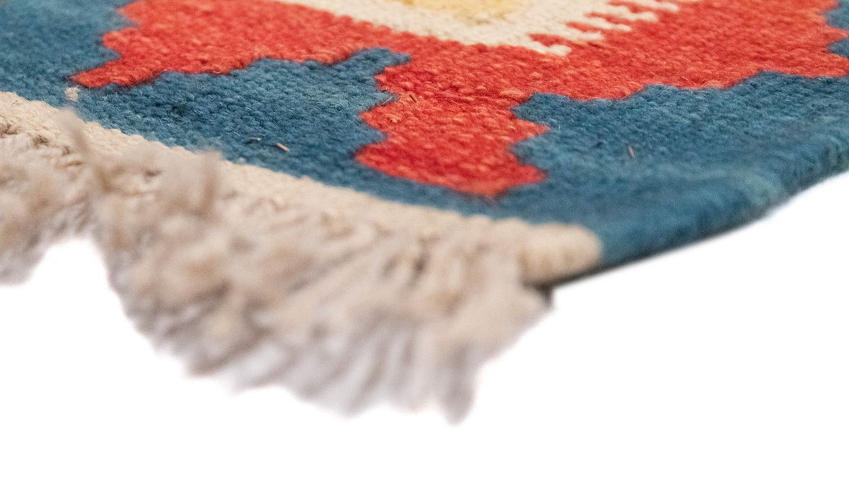 Dywan Kelim - Orientalny - 151 x 102 cm - niebieski