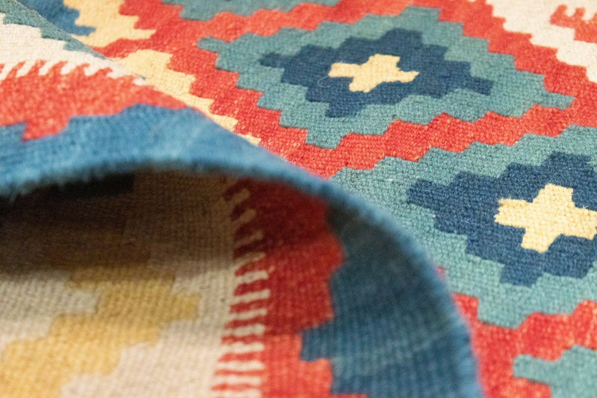 Dywan Kelim - Orientalny - 151 x 102 cm - niebieski