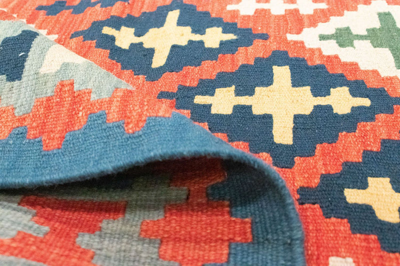 Dywan Kelim - Orientalny - 150 x 104 cm - pomarańczowy