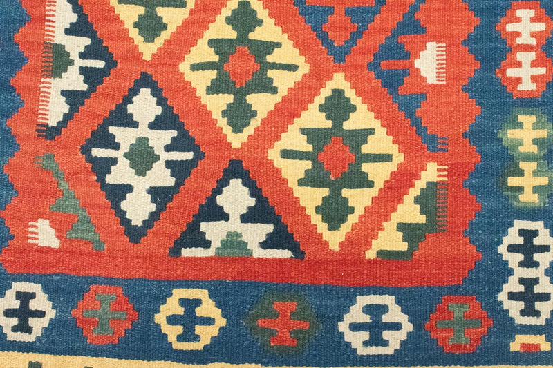 Dywan Kelim - Orientalny - 158 x 105 cm - pomarańczowy