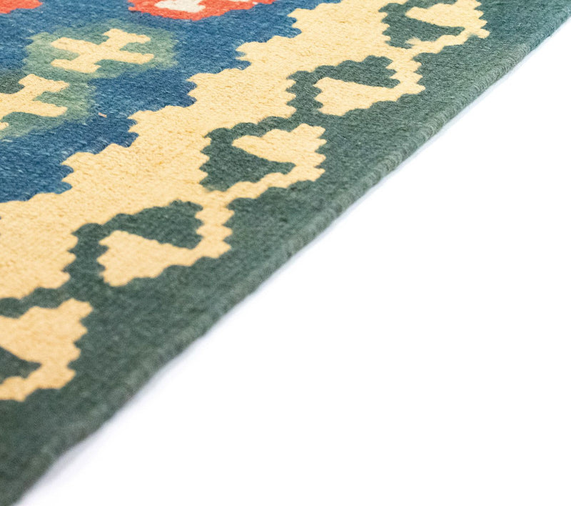 Dywan Kelim - Orientalny - 158 x 105 cm - pomarańczowy