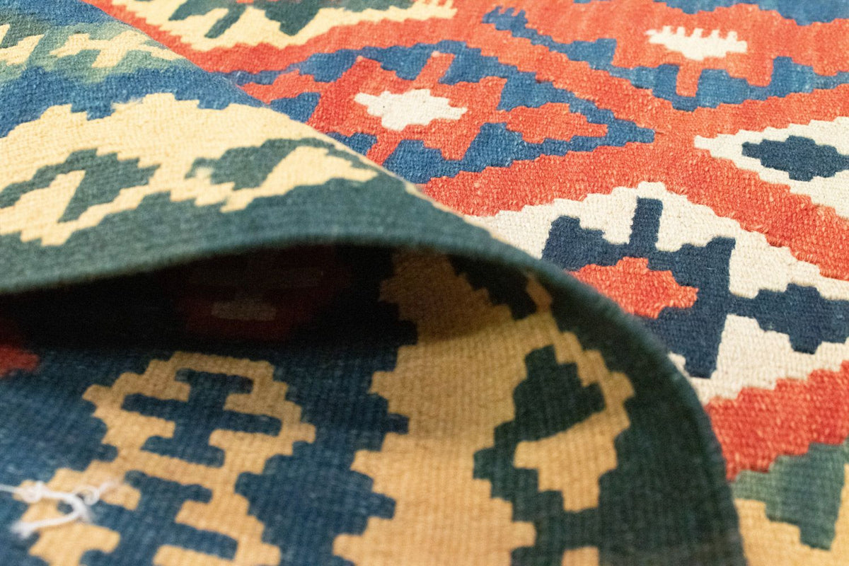 Dywan Kelim - Orientalny - 158 x 105 cm - pomarańczowy