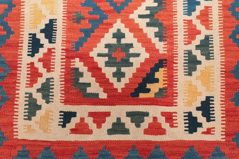 Dywan Kelim - Orientalny - 152 x 103 cm - pomarańczowy