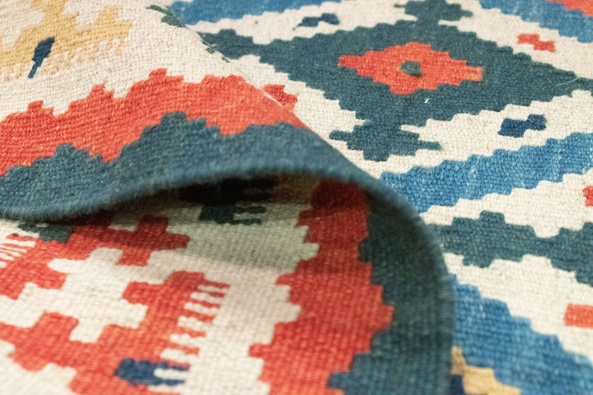 Dywan Kelim - Orientalny - 154 x 103 cm - niebieski