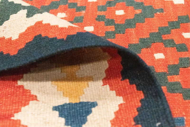 Dywan Kelim - Orientalny - 154 x 101 cm - pomarańczowy