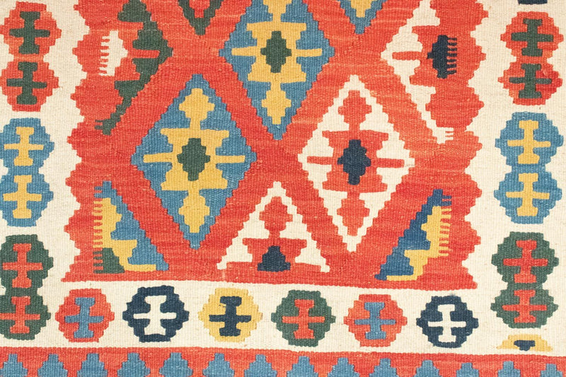 Dywan Kelim - Orientalny - 152 x 100 cm - pomarańczowy