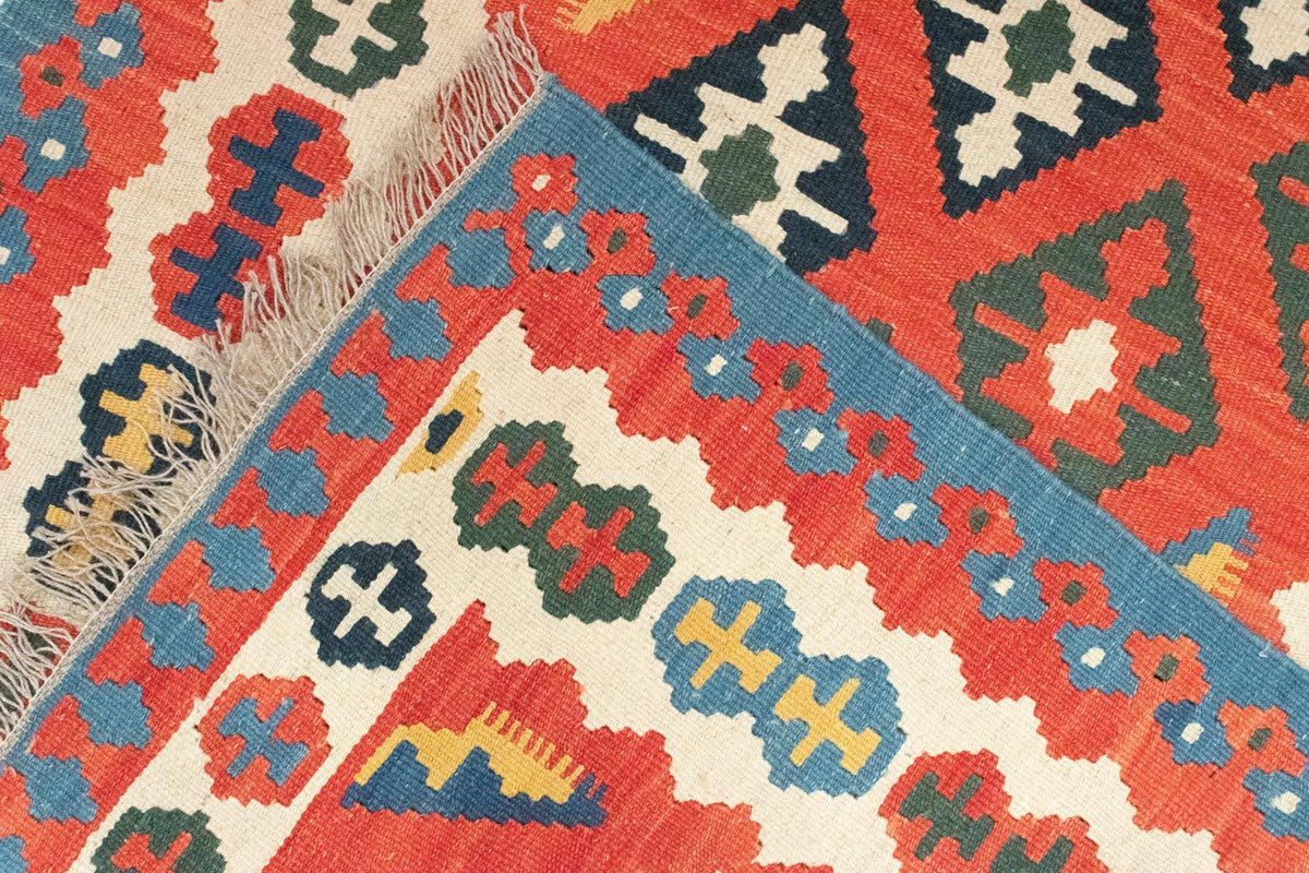 Dywan Kelim - Orientalny - 152 x 100 cm - pomarańczowy