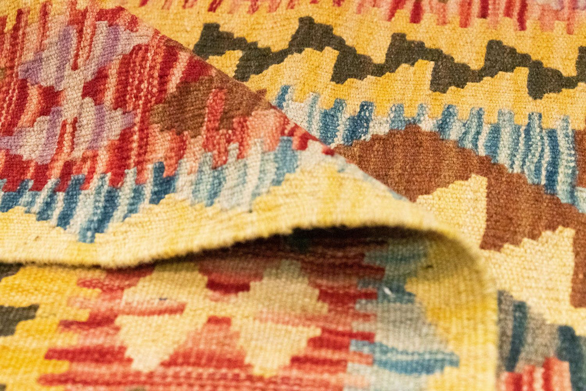 Biegacz Dywan Kelim - Orientalny - 200 x 99 cm - wielokolorowy