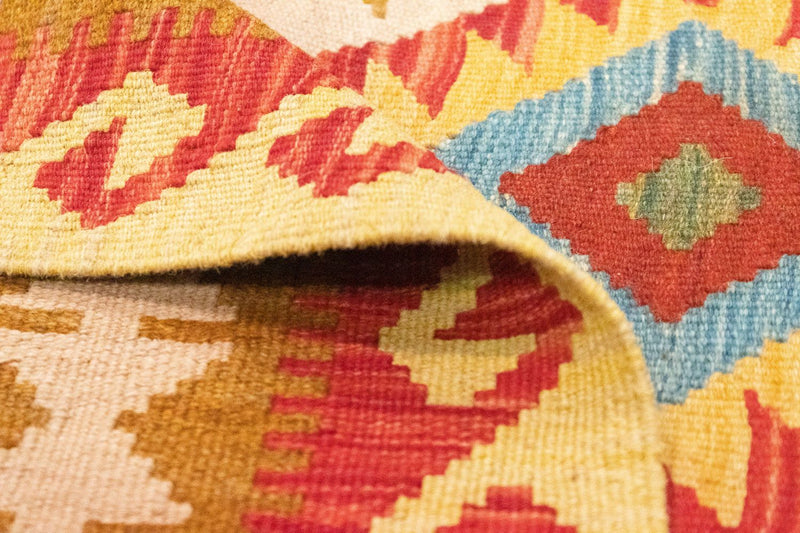 Dywan Kelim - Orientalny - 147 x 105 cm - pomarańczowy