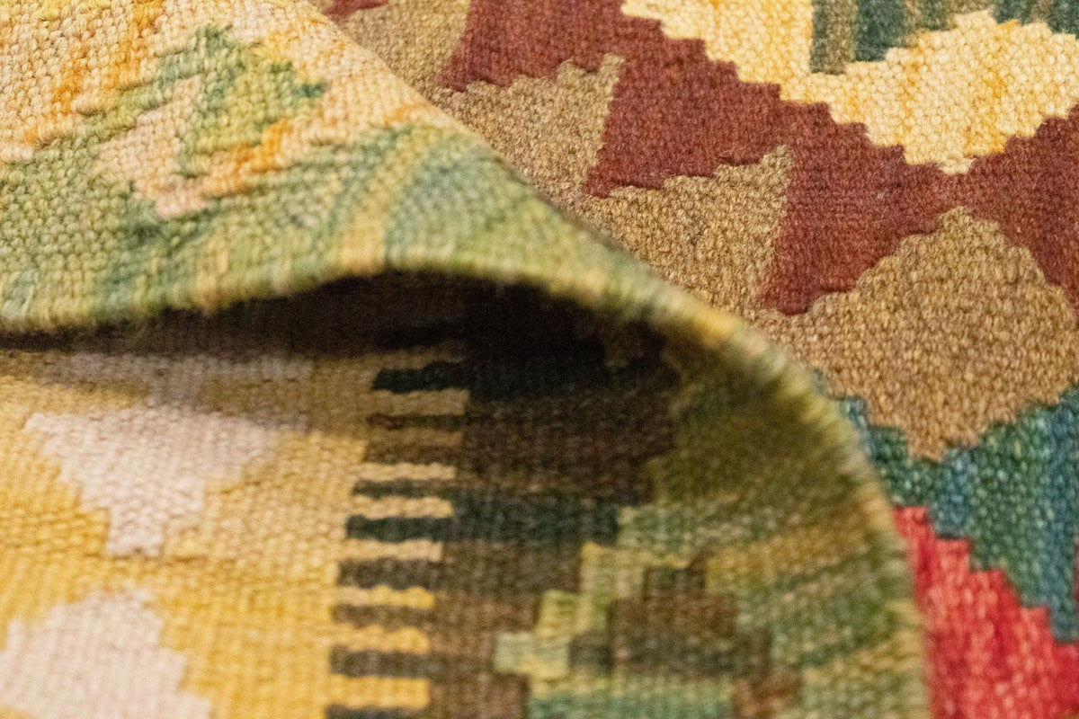 Dywan Kelim - Orientalny - 156 x 105 cm - zielona