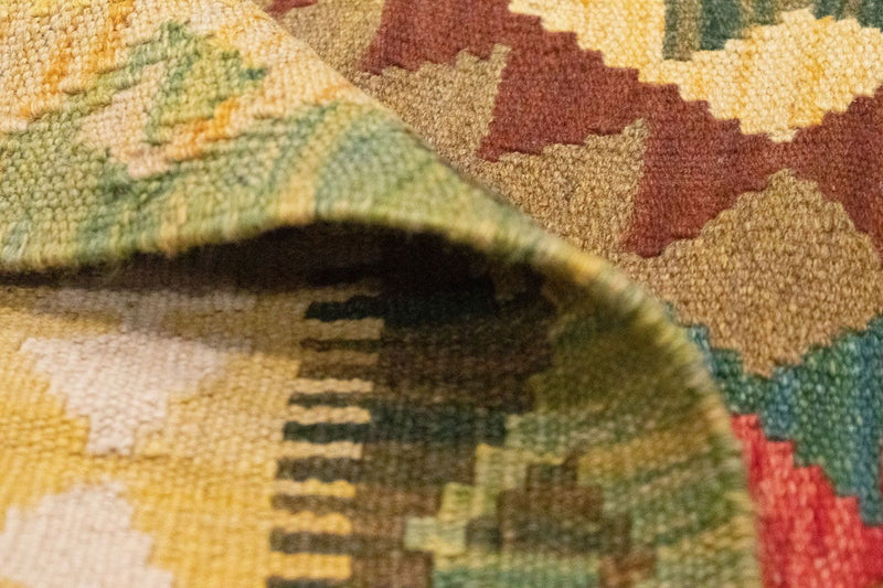 Dywan Kelim - Orientalny - 156 x 105 cm - zielona